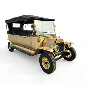 Voiture de tourisme électrique vintage dorée neuve de qualité supérieure, 8 places, classique, la plus vendue - Product Image 2