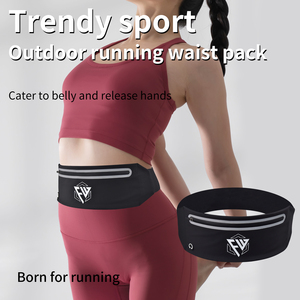 Nieuwe Mode Lichtgewicht Haak & <span class=keywords><strong>Loop</strong></span> Verstelbare Band Fitness Hardloop Buiktas Heuptas Voor Mannen Vrouwen Custom Reflecterende Rits - Product Image 2