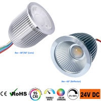Ampoule intelligente Benory 24v 8w 2700k 3000k PWM dimmable MR16 Spot CRI95 Loxone KNX DALI DT8 DMX Casambi Tuya Zigbee RGBW blanc réglable