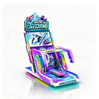 Machine de jeu d'arcade simulateur de ski « Tempête de neige » à monnayeur, jeu de course de snowboard pour centre de divertissement intérieur