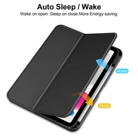 Étui pour iPad 11e et 10e génération, pour iPad 11 2025 A3354, coque arrière rigide transparente avec support pliable et porte-stylet, nouveau
