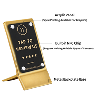 Support d'affichage NFC tactile programmable avec code QR pour cartes d'identification professionnelle et réseaux sociaux