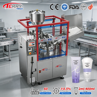 Machine de remplissage et de scellage de tubes entièrement automatique CE 2-400 ml avec contrôle servo PLC pour dentifrice, cosmétiques et pommades