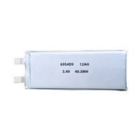 Batería de Litio de Estado Semisólido de Alta Densidad, 3.4V 12Ah 5C 400wh/kg para Uso Industrial/Trabajo Pesado/Drones de Reparto