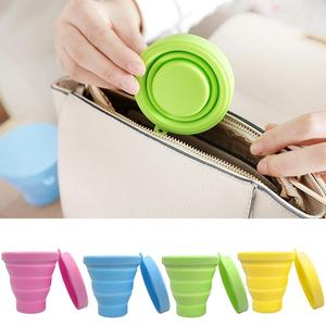 Tasse en silicone pliable portable, réutilisable, de qualité alimentaire, avec couvercles, design classique traditionnel, idéale pour un cadeau - Product Image 6