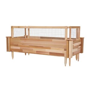 Jardinière surélevée en <span class=keywords><strong>bois</strong></span> de pin pour l'extérieur, idéale pour cultiver des herbes fraîches, des légumes, des <span class=keywords><strong>fleurs</strong></span>, des plantes succulentes - Product Image 6
