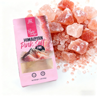 Sachet de stockage de sel anti-humidité à fenêtre transparente, fond plat en plastique, refermable avec fermeture éclair, directement de l'usine