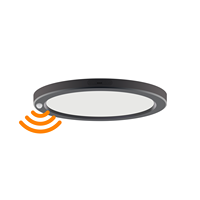 Lampu Panel LED Worbest 12W 7 inci Sensor PIR Sudut Deteksi 120 Derajat Jangkauan Deteksi 16FT Warna Hitam/Putih Bersertifikasi ETL/cETL