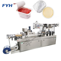Machine d'emballage sous blister automatique DPB320 pour chocolat, beurre, sauce, avec moules à changement rapide électro-pneumatiques pour liquides en PVC