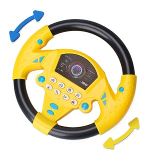 Juguetes Educativos para la Primera Infancia, Simulación Musical de Conducción <span class=keywords><strong>con</strong></span> Ventosa, Volante Eléctrico para Niños - Product Image 1