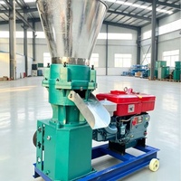 Granulateur de granulés d'aliments pour animaux à moteur diesel, machine d'alimentation en granulés, pour l'alimentation des animaux de ferme et l'usine d'aliments, pour la production de particules spéciales