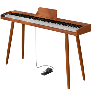 เปียโนดิจิตอลแบบพกพา 88 คีย์ รุ่น B 119 ลายไม้ พร้อม MIDI Output และระบบควบคุมระดับเสียง สำหรับการสอนดนตรี - Product Image 4