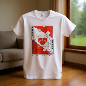 เพียงแค่ผ่อนคลายเสื้อยืดสีขาว unisex กราฟิกพิมพ์ชีวิตคือการออกแบบอย่างหนัก - Product Image 3