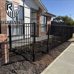 Ruibang <strong>Galvanised</strong> Metal <strong>Railings</strong> with Matching Gates for European Boundary Projects - Product Image 2