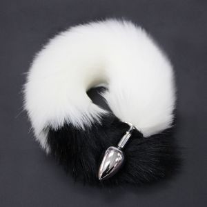 Backyard Metal White Tail <span class=keywords><strong>Anal</strong></span> Plug Vente en gros Jouet érotique Queue de chat PAS D'EXPÉDITION à SA/ OM/ KW/ PAK/ QA/ <span class=keywords><strong>BD</strong></span>/ IN/ect. - Product Image 3