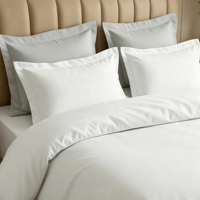 Collection de literie d'hôtel de luxe, standard 5 étoiles, ensemble de couette en coton égyptien avec oreillers, 400TC, draps 100% coton
