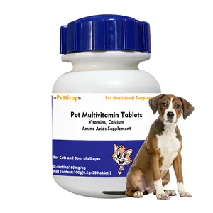 Commercio all'ingrosso privato personalizzato 100g compresse multivitaminiche per animali domestici fornitori di cure sanitarie compresse vitaminiche per cani e gatti