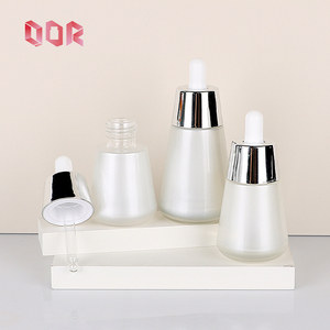 White <b>Glass</b> Bottle Dropper Bottle Essential Oils Aromatherapy Skincare Serum Bottle Cosmetics <b>Container</b> Empty with Dorpper - Product Image 4