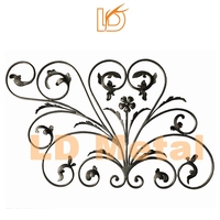 LD Poteau en métal et aluminium Colonne en aluminium Panneaux en fer forgé pour entrée extérieure Rampe d'escalier ou rampe de pont Décoration