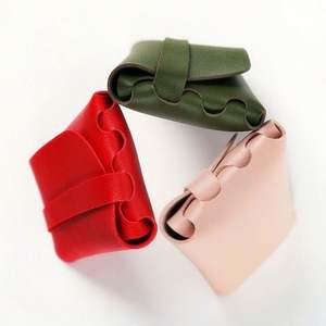 Estuche de Gafas de Sol de PU Suave, Bolsa de Gafas de Cuero PU Colorida, Estuche de Gafas Portátil de Moda Unisex Personalizado al por Mayor - Product Image 3