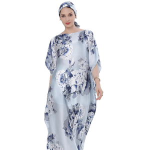 2024 vente chaude nouveau Style doux soie Poncho <span class=keywords><strong>robe</strong></span> dames luxe tenue décontractée en vrac femmes enceintes Abaya fournisseur en gros - Product Image 2