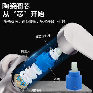 Grifo de Ducha Empotrado en Pared de Acero Inoxidable 304, Monomando con Válvula de Cerámica, Mezclador de Agua Fría y Caliente para Baño - Product Image 2