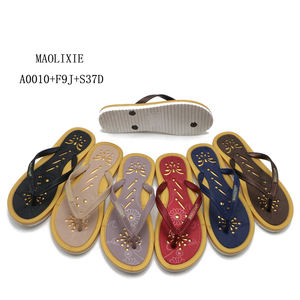 <span class=keywords><strong>Tongs</strong></span> personnalisées d'usine, élégantes, dorées, en papier, pour femmes - Product Image 2