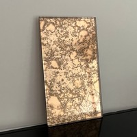 Miroir mural vintage, miroir antique, miroir décoratif mural pour hôtel, décoration intérieure, feuilles de verre à motif de graines pour armoire à vin