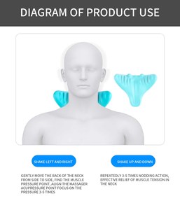 Almohada de masaje para cuello, Material PU de gran tamaño, portátil, de acupresión para columna vertebral y Cervical - Product Image 2