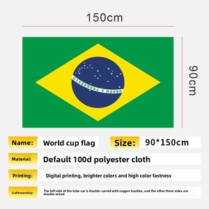Bandera de Canadá y Estados Unidos 2026 para Decoración de Bares, 3x5 Pies, Poliéster, con Asta de Acero Inoxidable, Personalizable - Product Image 2