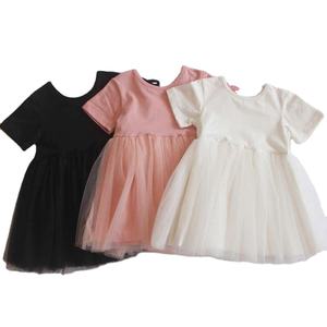 Abito tutu personalizzato <span class=keywords><strong>per</strong></span> bambina con maglia morbida e maglia in <span class=keywords><strong>cotone</strong></span> a maniche corte con fodera <span class=keywords><strong>per</strong></span> ragazze - Product Image 1