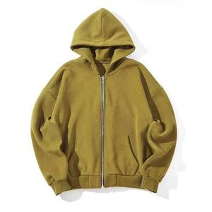 Sweat-shirts à capuche thermiques surdimensionnés avec logo personnalisé, épaules tombantes, 100 % coton, respirants pour hommes, en vente - Product Image 5