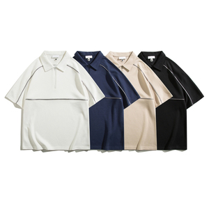 250Gsm Raglan riflessivo Unisex <span class=keywords><strong>Polo</strong></span> uomo personalizzato nero colletto bianco collo T-Shirt per gli uomini <span class=keywords><strong>Polo</strong></span> - Product Image 1