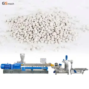 India PP PE Granules Making Filler Masterbatch Extrusion Plastic Polymer Pellet Pelletizer