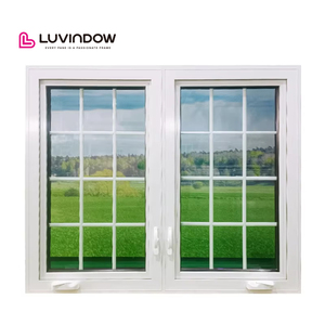 Ventana abatible de aluminio a prueba de huracanes Diseños antirrobo Triple acristalamiento Aislamiento térmico Manivela Ventanas abiertas - Product Image 2