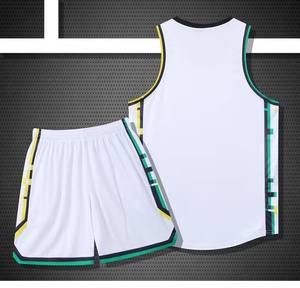 Maillots de basket-ball unisexes légers, imprimés avec logo personnalisé, 100% polyester, doux, respirants, anti-humidité, séchage rapide - Product Image 6