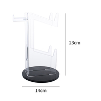 Support de casque et de manette de jeu moderne pliable en plastique à 1 étagère pour PS5 Xbox Switch, antidérapant