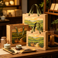 Sacs en papier de luxe personnalisés de haute qualité pour cadeaux, boîtes à thé haut de gamme, avec options de logo et de marquage de l'entreprise