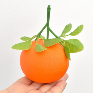 Orange Simulation <b>Model</b> Home Teaching <b>Foam</b> Leaf for Christmas Decorations Fake Orange Leaf - Product Image 5