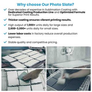 Lastra di Ardesia per Sublimazione Personalizzabile come Regalo 15*15cm - Product Image 6