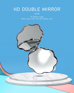 กระจกแต่งหน้าแบบระเหิดโลหะ,กระจกพกพามีกระเป๋าของที่ระลึกการท่องเที่ยวกิจกรรมส่งเสริมธุรกิจแกะสลักโลโก้ได้ตามต้องการ - Product Image 5