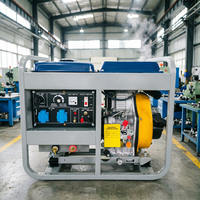 Générateur de soudage diesel refroidi par air Yumei, châssis ouvert, démarrage électrique, monophasé/triphasé 220V/380V 50/60Hz, moteur 4 temps