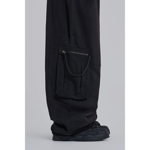 <span class=keywords><strong>Pantaloni</strong></span> Jogger Unisex Pesanti di Tendenza, <span class=keywords><strong>Pantaloni</strong></span> Sportivi in Cotone Streetwear con Grandi Tasche su Entrambi i Lati, Cargo Oversize Larghi e Dritti - Product Image 6