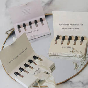 Maßgefertigte 1ml 2ml 3ml <span class=keywords><strong>4</strong></span> Stück Geprägte Duftproben EDP Tester-Sprühfläschchen Parfüm-Probenpackung Entdeckungs-Papierbox mit Einlage - Product Image 5