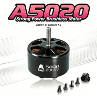 Moteur Brushless Flashhobby A5020 230KV 4-12S à Couple Élevé pour Drone de Course FPV avec Hélice de 15 Pouces, Avion, Multicoptère, Support OEM