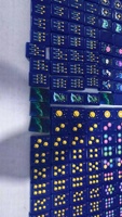 Jeu de Mahjong Américain Galaxie Ciel Étoilé 160 Pièces Tuiles Acryliques Bleu Foncé Thème Planètes Spatiales Jeu de Mahjong Personnalisé OEM Vente en Gros