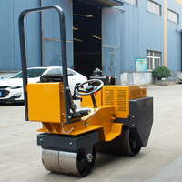Machines de construction 700kg compacteur de rouleau de route d'asphalte 2ton 1.5ton 3ton 1ton petit rouleau de route vibrant à Double tambour