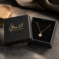 Boîtes à couvercle amovible en carton rigide noir à deux pièces avec logo personnalisé, matériaux recyclés, boîte cadeau de luxe en carton pour bijoux