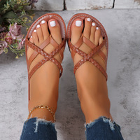 Vente en gros de nouveaux créateurs logo personnalisé mode extérieure blanc marron pantoufles d'été sandales de plage pour femmes