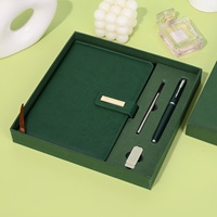 Cadeaux de luxe promotionnels personnalisés coffret cadeau d'affaires pour ordinateur portable en cuir paquet avec stylo et pilote USB coffrets cadeaux d'entreprise